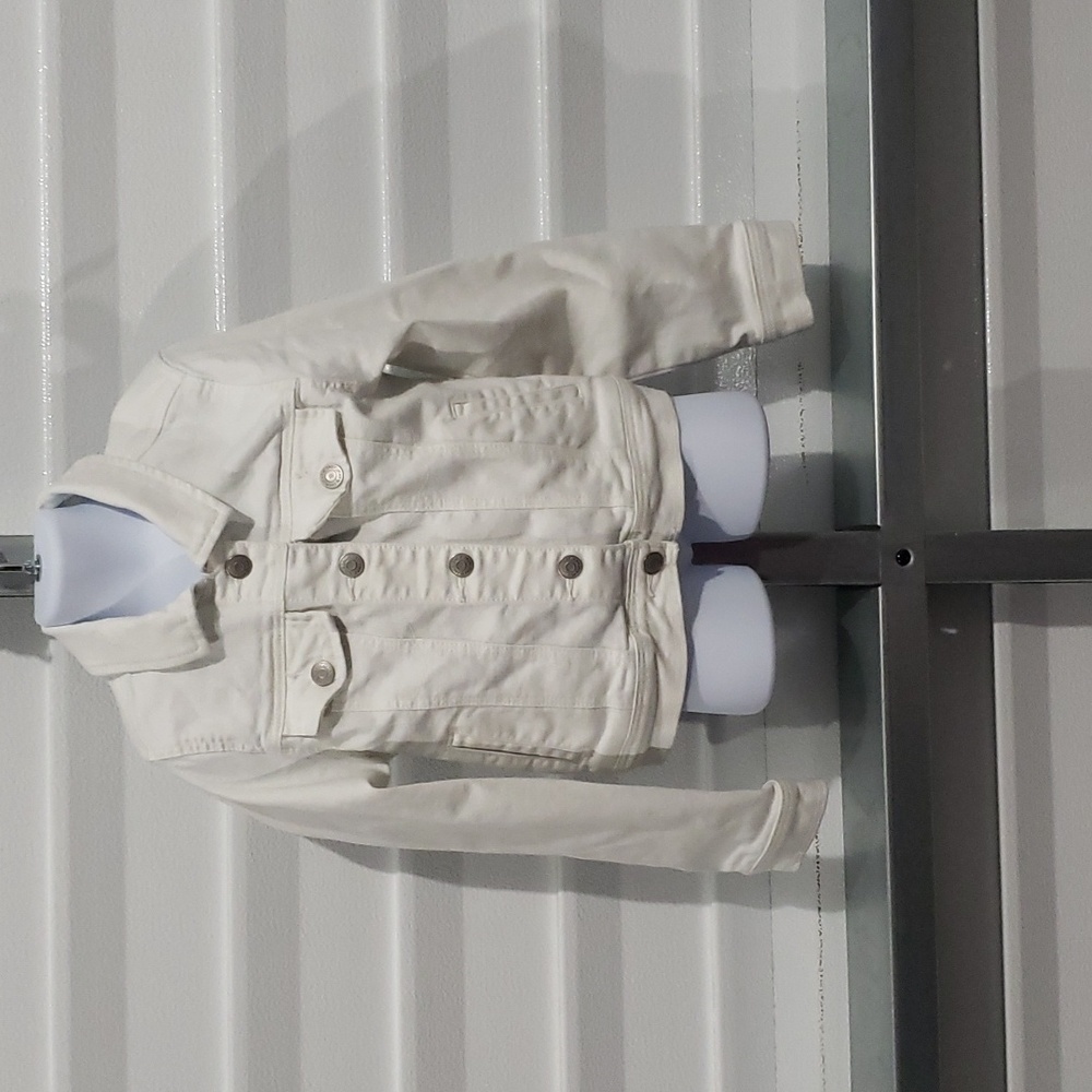 White jean jacket from Cat‎ and jack size Medium (7/8)